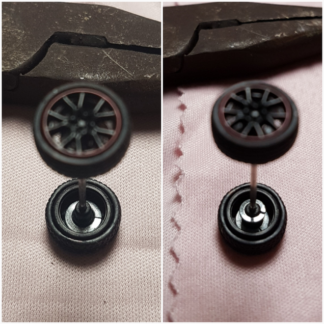 I still have to push the smaller washer in after fitting it on as shown the above photo